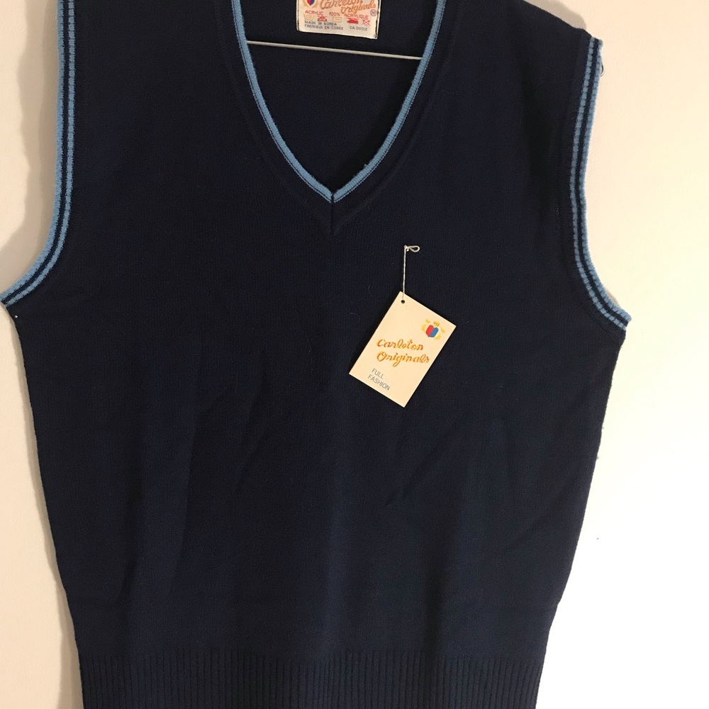 Men's Navy Blue Sweater Vest